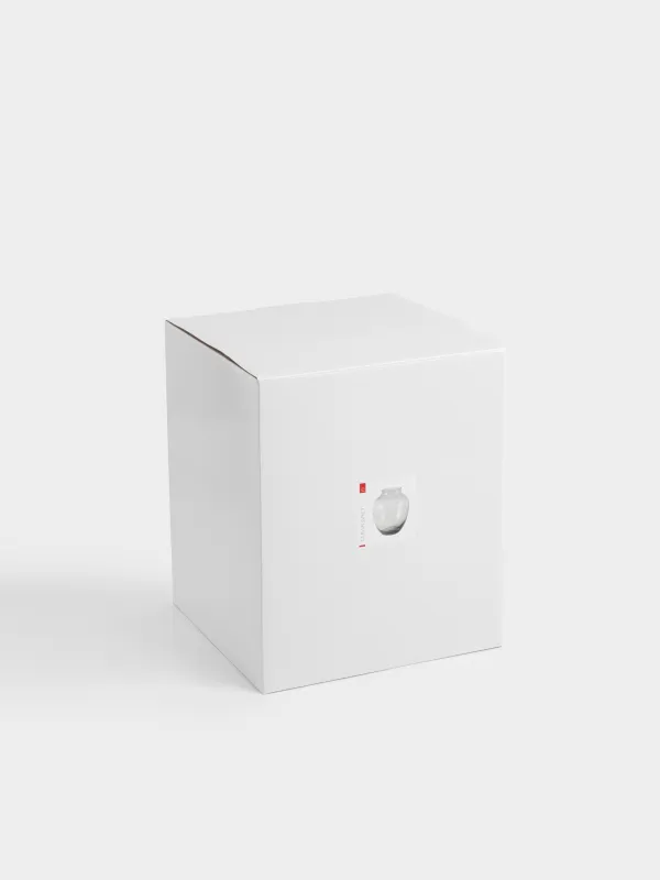 Flower vase, 23 cm, glass, grey, Clear grey, image-5