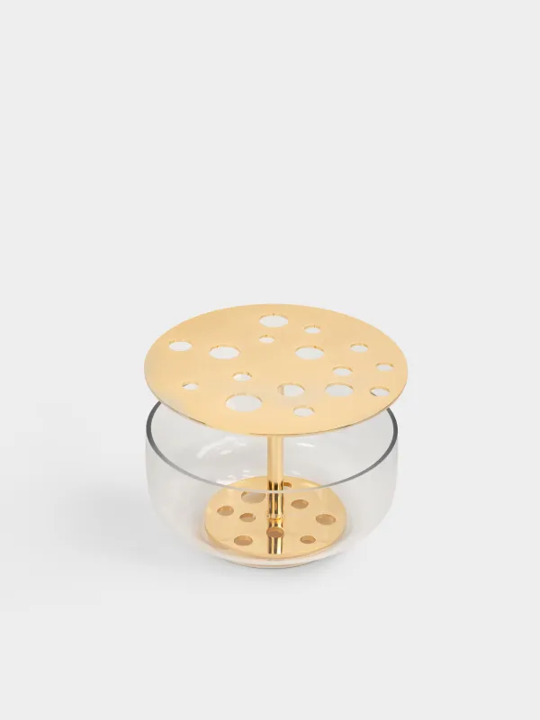 Flower vase, 24x18 cm, glass / steel, Fantastic, image-3