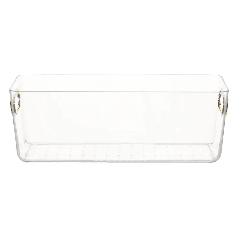 Organizer box, 28x11x10 cm, household, with golden handles, plastic, Order, image-1
