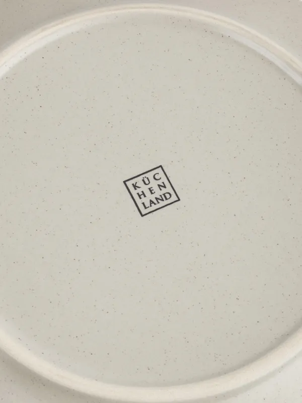 Snack plate, 23 cm, ceramic, beige, Crumpled effect, Crumple creme, image-4