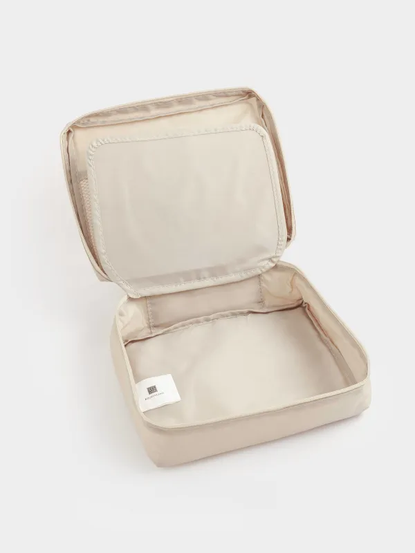 Travel Cosmetic Bag, 21х16 cm, polyester, beige, Easy Travel, image-4