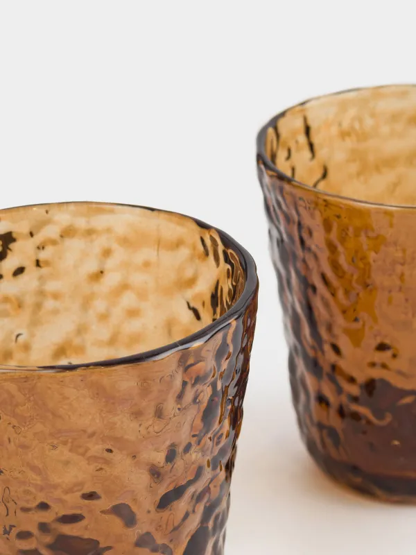 Glass, 10 cm, 250 ml, 2 pcs, glass R, brown, Frozen, image-3