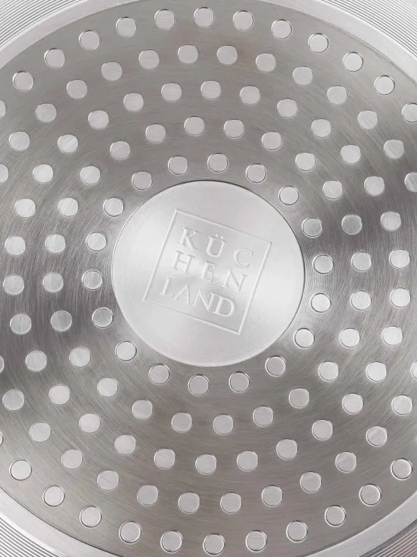 Saucepan, 16 cm, 1.3 l, with lid, coated, aluminum, milky, Piatto gold, image-7