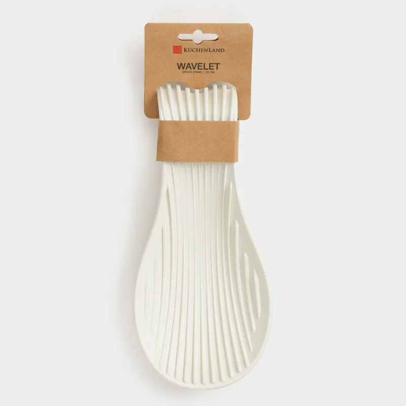 Spoon stand, 23 cm, silicone, beige, Wavelet, image-9