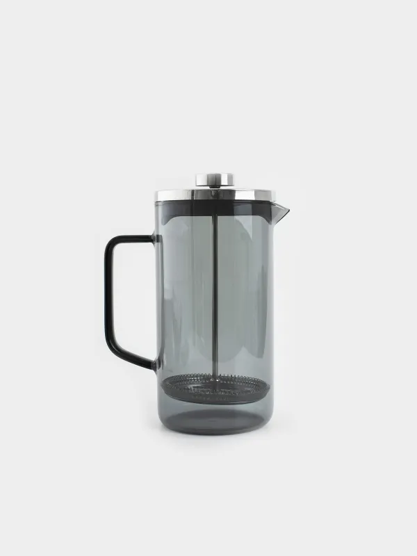 French press, 1,2 l, used glass / steel, grey, Flavor, image-3
