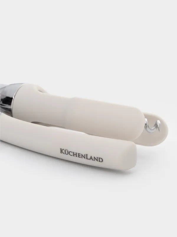 Lever corkscrew, 17 cm, metal / plastic, Fastie, image-4