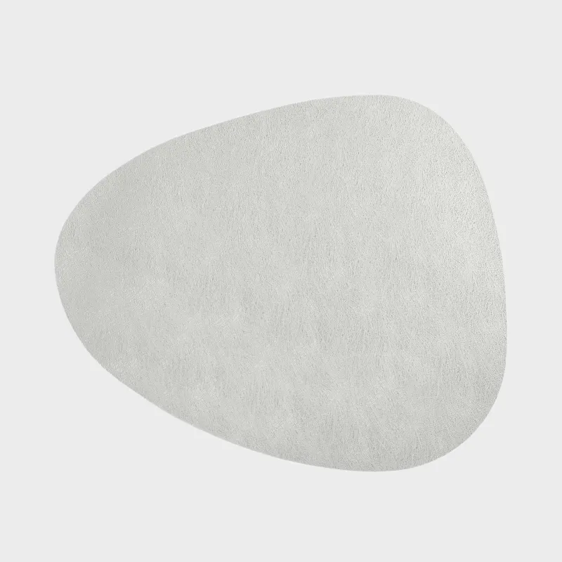Placemat, 37x45 cm, double-sided, PVC, shaped, silver/gold, Rock