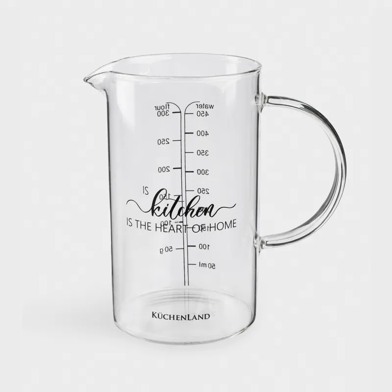 Measuring capacity, 500 ml, glass B, Kitchen, Scroll