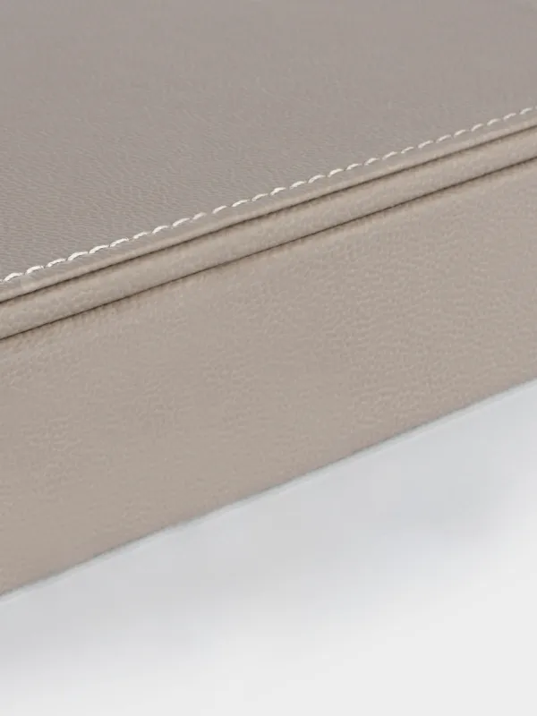 Jewelry box, 26x15 cm, PU leather / MDF, beige, Premiere one, image-7