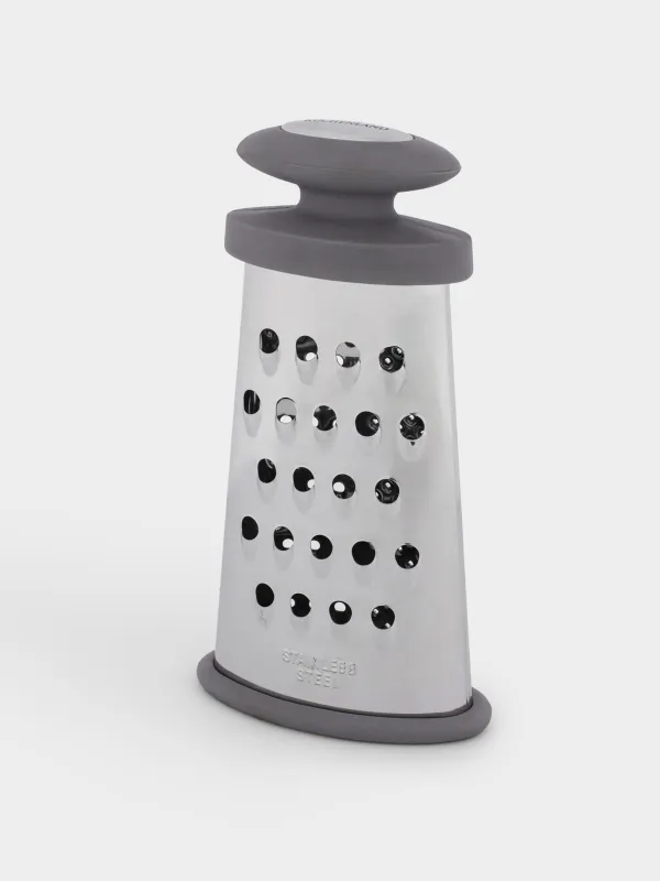 Grater, 15 cm, two-sided, steel / plastic, grey, Thin, image-6