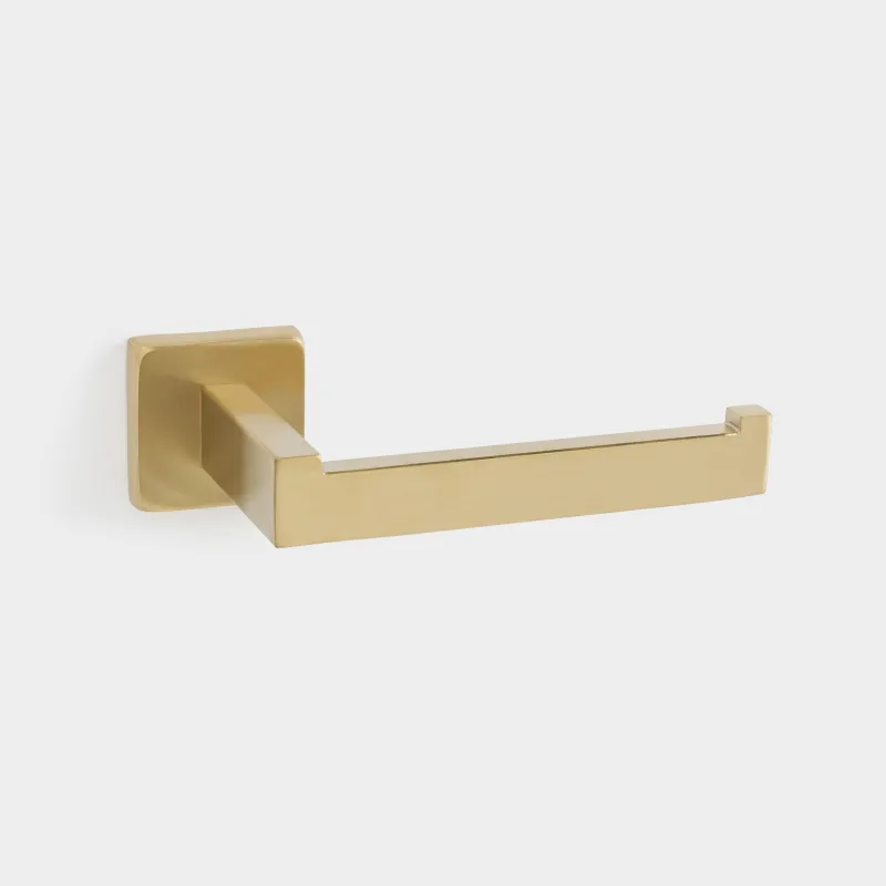 Toilet paper holder, 16 cm, wall-mounted, steel, gold, Trend, image-2