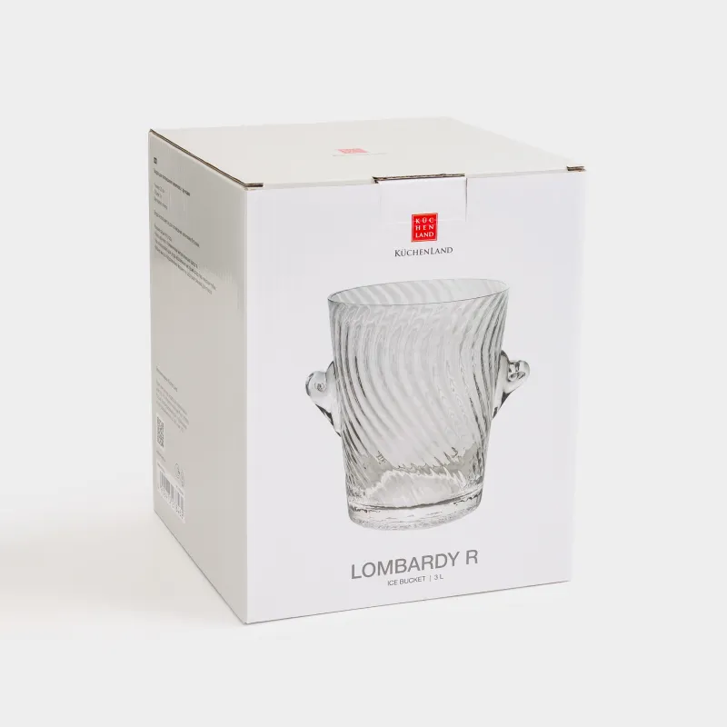 Beverage cooling bucket, 20 cm, with handles, glass, Lombardy R, image-3