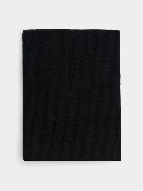 Dish drying mat, 51x38 cm, microfiber, black, Black clean