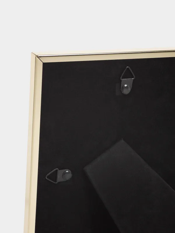 Photo frame, 14x19 cm, plastic / glass, brown, image-5