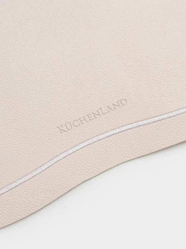 Placemat, 38x47 cm, PVC / polyester, shaped, milky, Vintage, Rock vintage, image-3