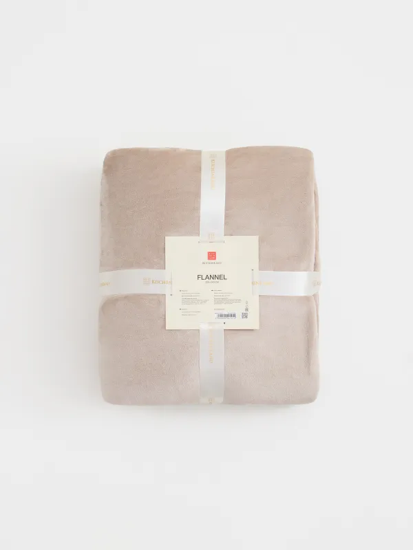 Bedspread, 220x240 cm, flannel, milky, Flannel, image-7