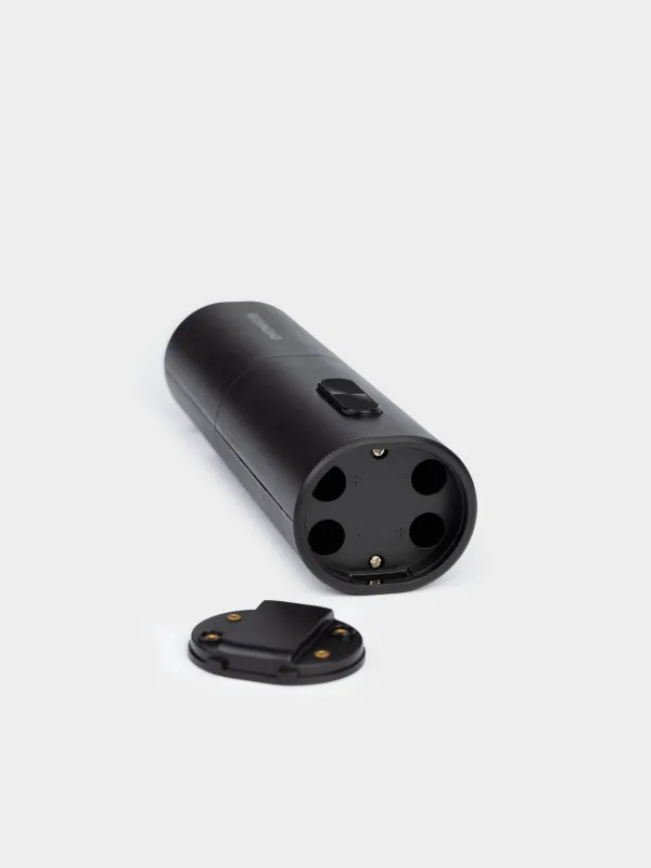 Electric corkscrew, 19 cm, plastic/steel, Black, Bar, image-4