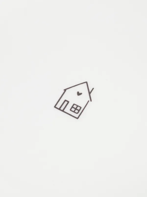 Snack plate, 21 cm, porcelain P, white, House, Amour, image-3