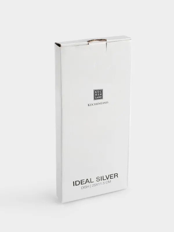 Dish, 25x11 cm, porcelain F, oval, white, Ideal silver, image-5