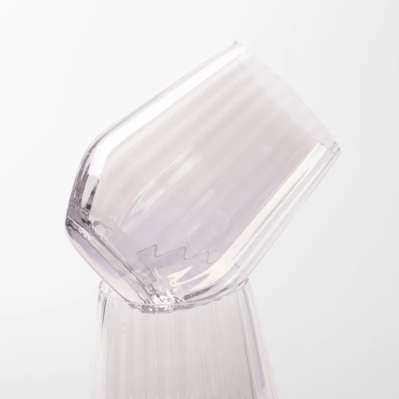 Glass, 11 cm, 450 ml, 2 pcs, glass, mother of pearl, Lombardy R polar, image-3