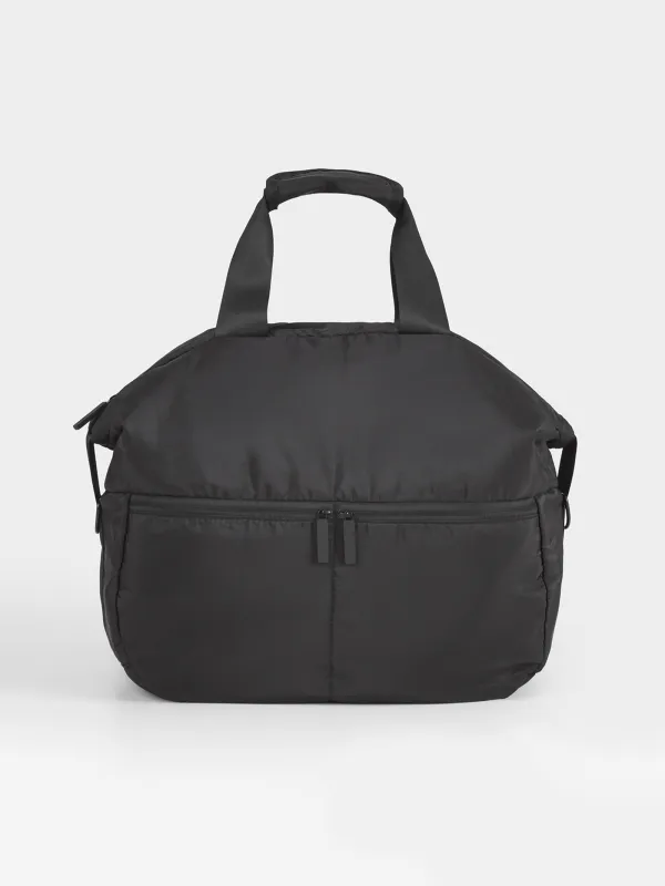 Sports bag, 43x34 cm, with handle and shoulder strap, nylon, black, Force