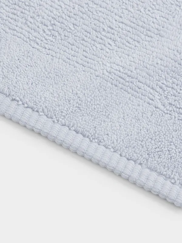 Towel set, 50x90 / 70x140 cm, 4 pcs, cotton, white / blue, Terry cotton, image-3