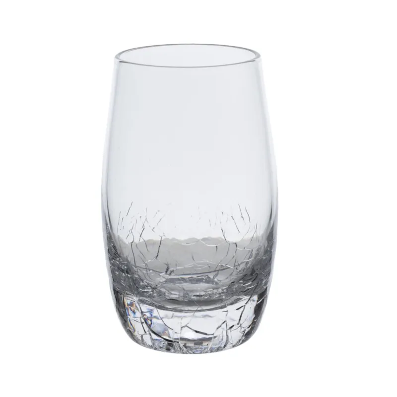 Drinking glass, 70 ml, 4 pcs, glass, Craquelure, Ice, image-2