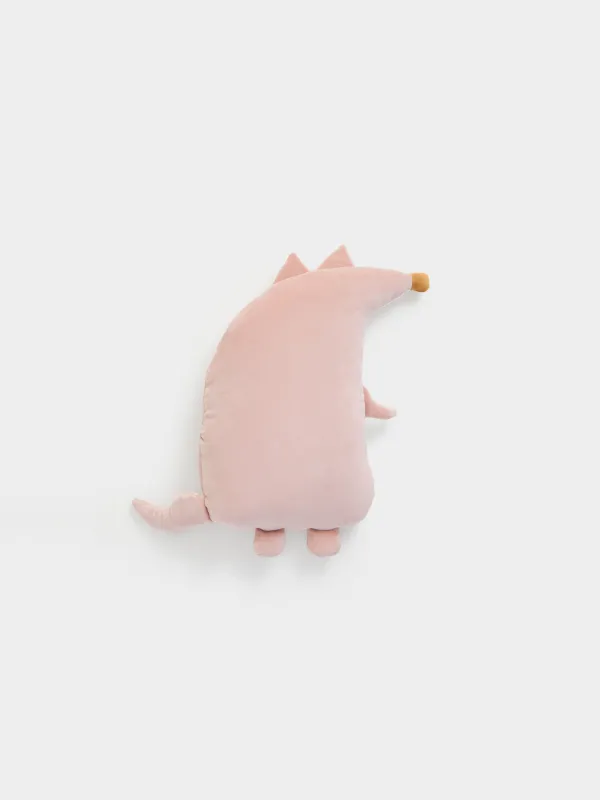 Decorative pillow, 40x33 cm, spandex / polyester, brown, Fox, Forest animals, image-1