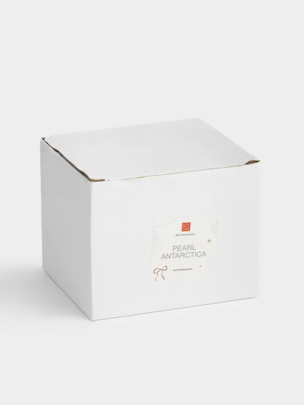 Mug, 400 ml, ceramic / beads, milky, Bow, Pearl Antarctica, image-4