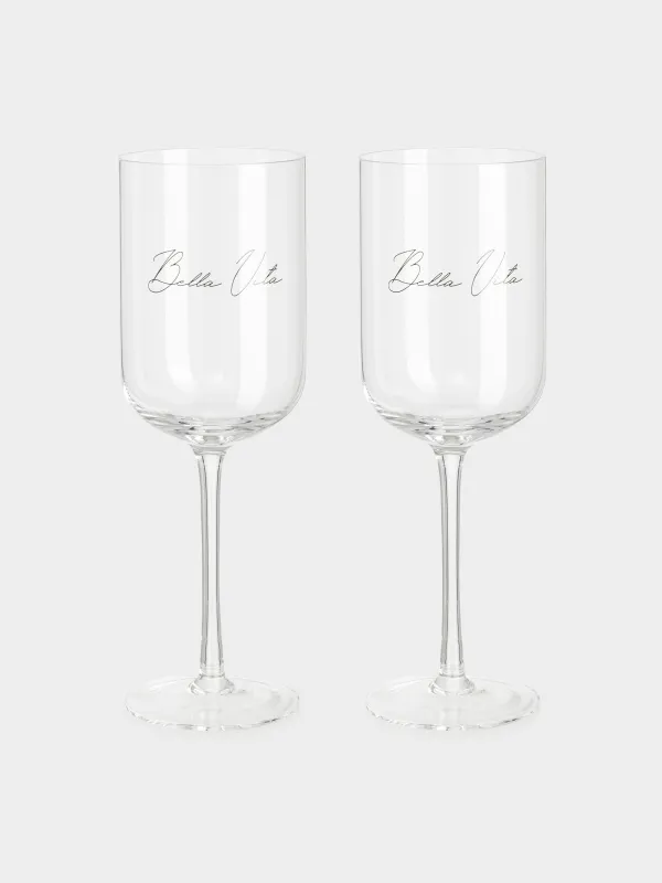 Drinking glass, 460 ml, 2 pcs, crystal glass, Bella Vita, Foligno                                                       , image-0