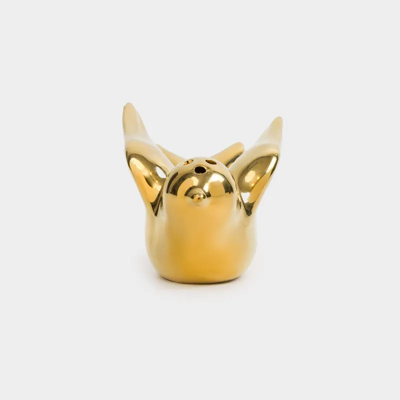 Salt or pepper container, 9 cm, porcelain P, golden, Bird, Paradise garden, image-3