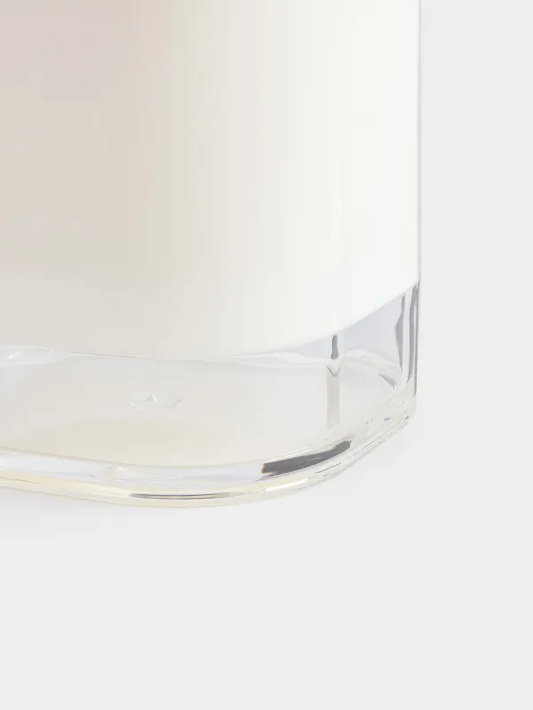 Bathroom tumbler, 11 cm, plastic/acrylic, milky, Eleos, image-2