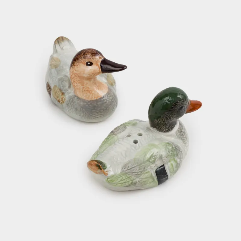 Salt and pepper set, 10 cm, ceramic, Duck, Duck, image-2
