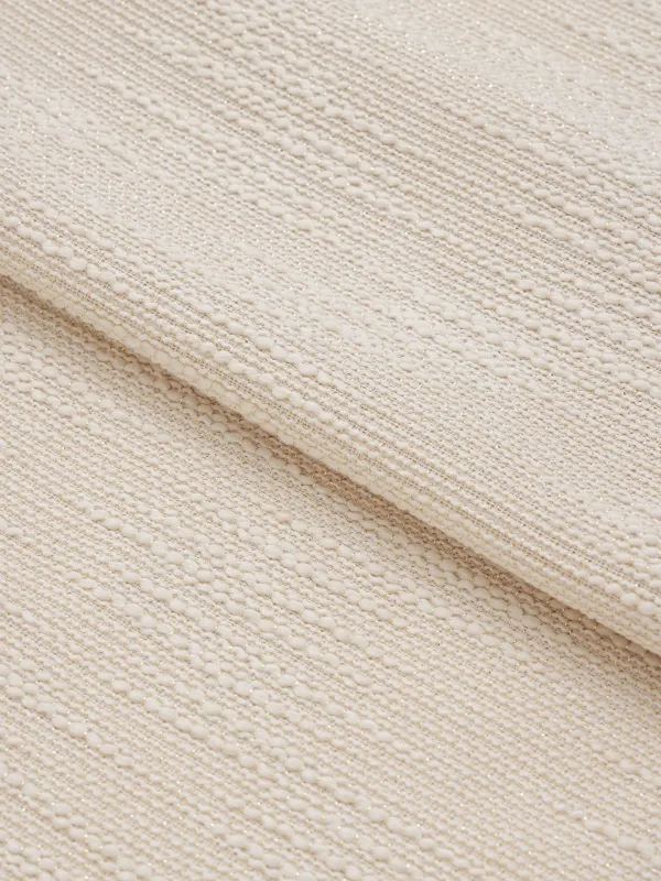 Table runner, 40x160 cm, cotton, beige, Matting, Gunny lurex, image-1