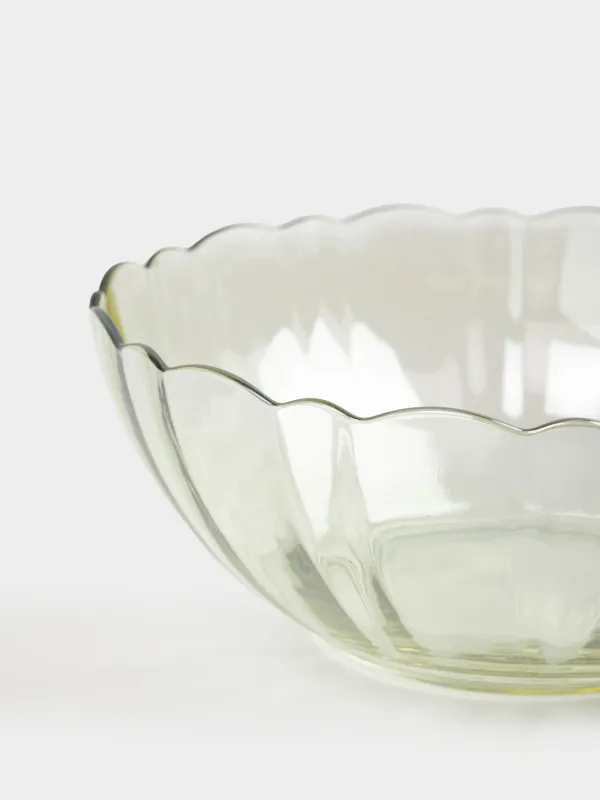 Salad bowl, 18x8 cm, 1 l, glass, yellow, Nelton color, image-2