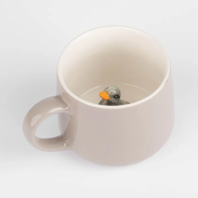 Mug, 350 ml, porcelain P, Duck inside, Duck, image-0