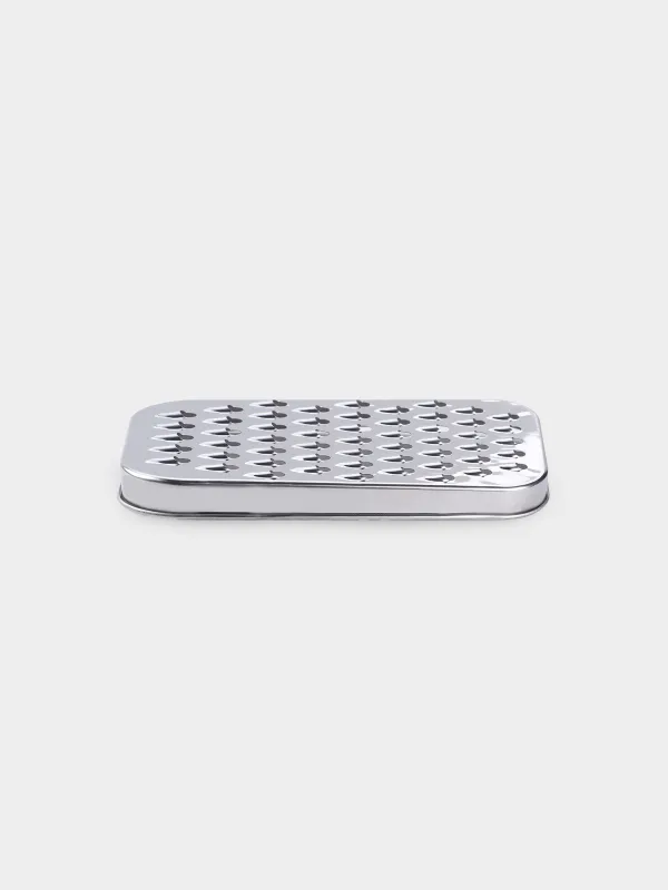 Grater, 18x10 cm, with container and replaceable attachments, steel / plastic, dairy, Chalet, image-5