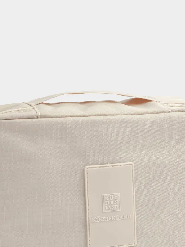 Travel Cosmetic Bag, 21х16 cm, polyester, beige, Easy Travel, image-7