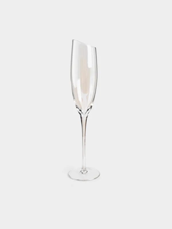 Champagne glass, 180 ml, 2 pcs, glass, mother of pearl, Charm L polar, image-3