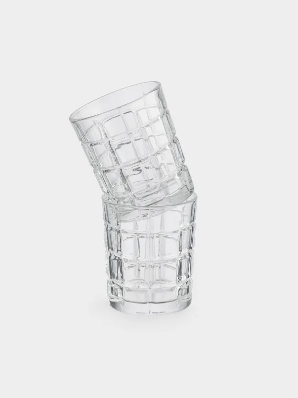 Drink set, 2 persons, 6 items, glasses/cubes, glass P/marble, Zero, image-1