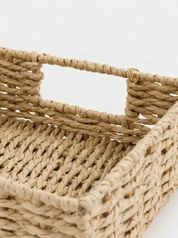 Napkin basket, 18x18 cm, braided, cellulose, Square, Braided, image-3