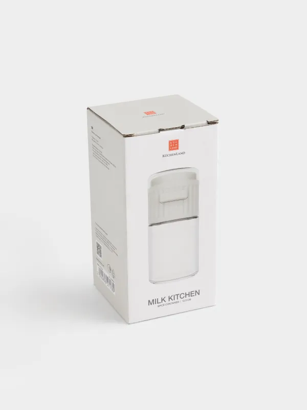 Spice container, cm, glass / plastic, milky, Milk kitchen, image-3