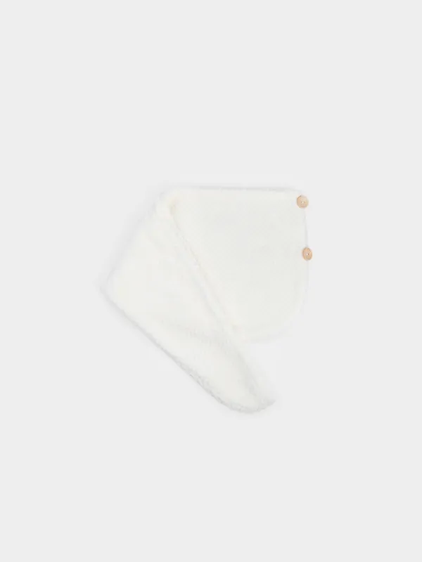 Turban towel for hair, 62x24 cm, microfiber, milk, Fiber spa, image-1