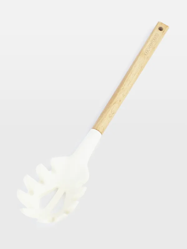 Spaghetti spoon, 32 cm, silicone / wood, beige, Provence, image-2