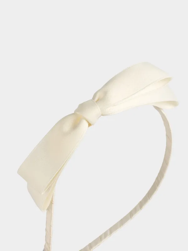 Hairband, 17x17 cm, polyester / metal, Bow, Hairstyle, image-2