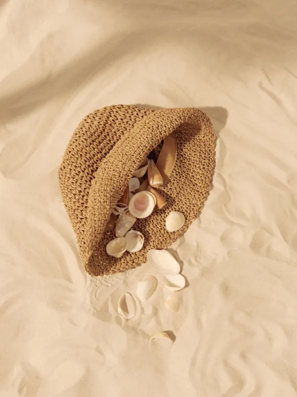 Bucket hat, 57 cm, single size, pulp, sand, Banjo, image-2