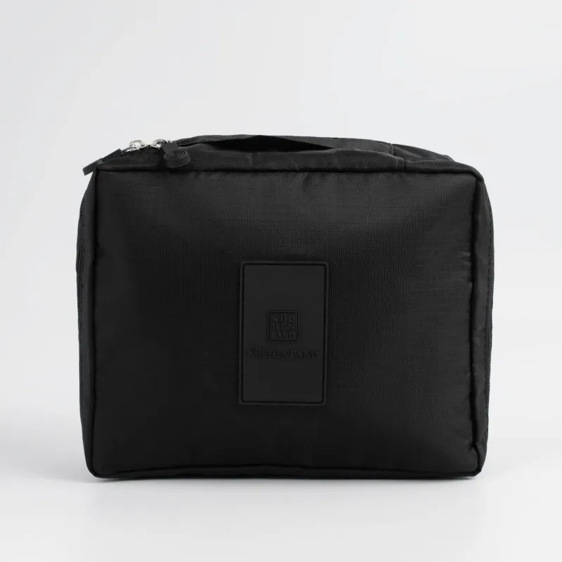 Travel cosmetic bag, 21x16 cm, polyester, black, Easy Travel