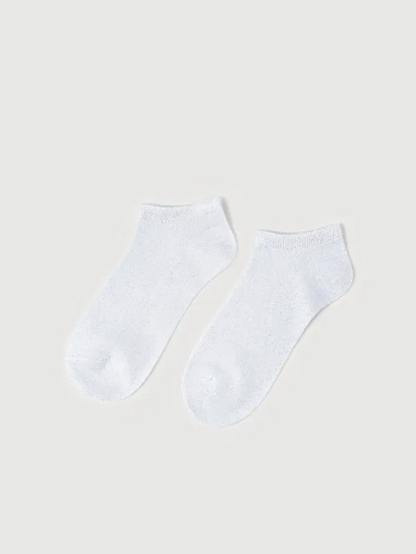 Women's socks, p. 36-38, cotton / polyester, white, Glint, image-0