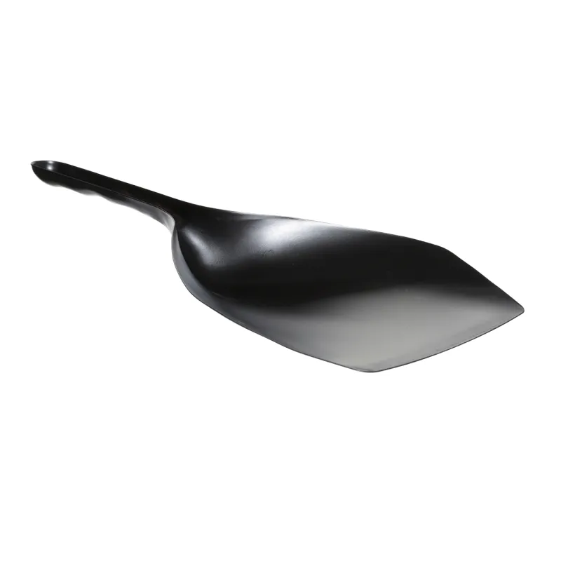 Garbage brush, with dustpan, 33 cm, plastic / bamboo / steel, black, Black clean, image-3
