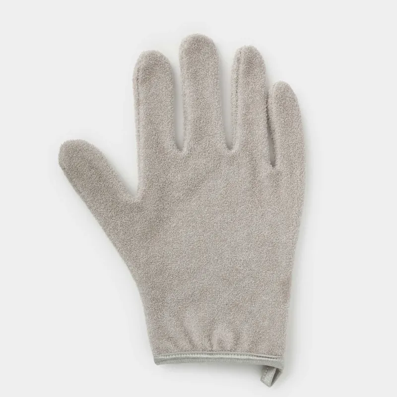 Body wash glove, 12x20 cm, bamboo, grey, Bamboo spa